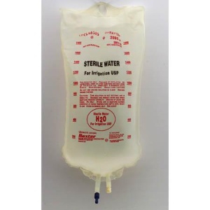 Water Irrigation Sterile Viaflex Not for Injection Flexible Bag 1,000 mL # 0338-0003-44 (1/EA 14/CS) by Baxter  ID 2B7114X